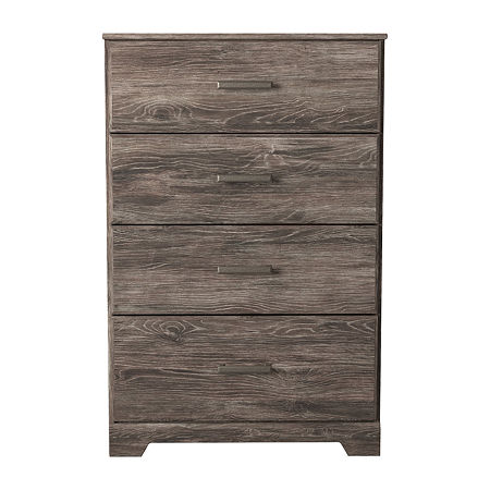 Signature Design By Ashley Ralinski 4 Drawer Chest, One Size, Gray