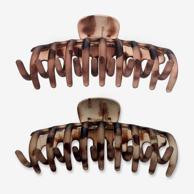 a.n.a Brown & Burgandy Frosted 2-pc. Claw Hair Clip