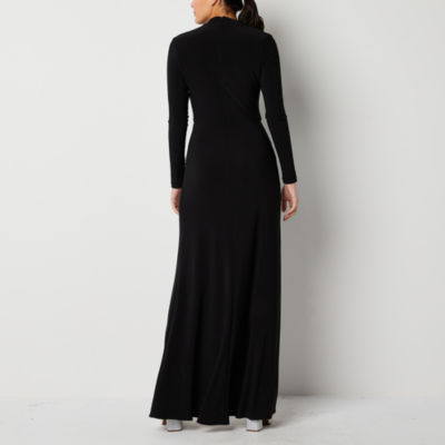 DJ Jaz Womens Long Sleeve Evening Gown