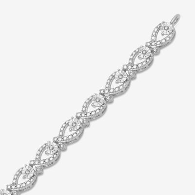 CT. T.W. Natural Diamond Sterling Silver Inch Tennis Bracelet