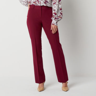 Liz Claiborne Audra Straight Fit Straight Trouser - JCPenney