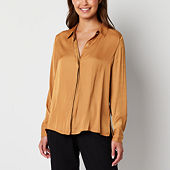 jcpenney Worthington Long Sleeve Faux Silk Shirt Tall, $40, jcpenney