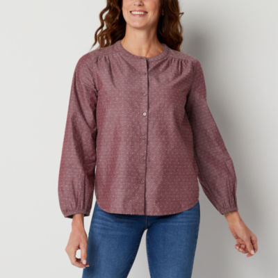 St john's bay hot sale women's long sleeve shirts