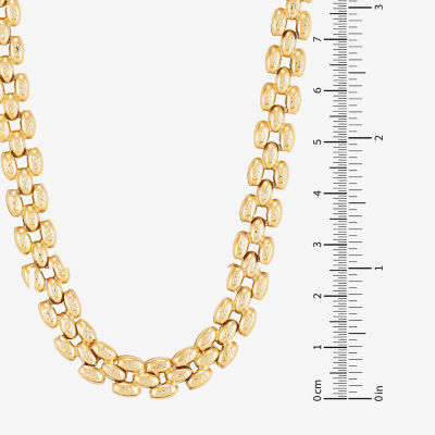 Womens 18 Inch 14K Gold Link Necklace