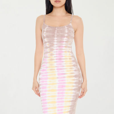 Forever 21 Ribbed Tank Womens Sleeveless Tie Dye Bodycon Dress Juniors