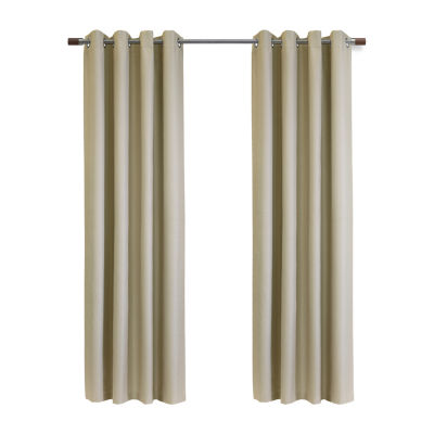 Newberry Energy Saving 100% Blackout Grommet Top Single Curtain Panel