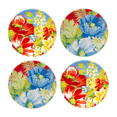 Certified International Blossom 4-pc. Dishwasher Safe Earthenware Salad Plate