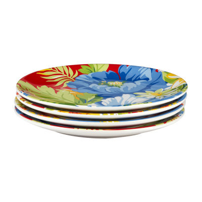 Certified International Blossom 4-pc. Dishwasher Safe Earthenware Salad Plate