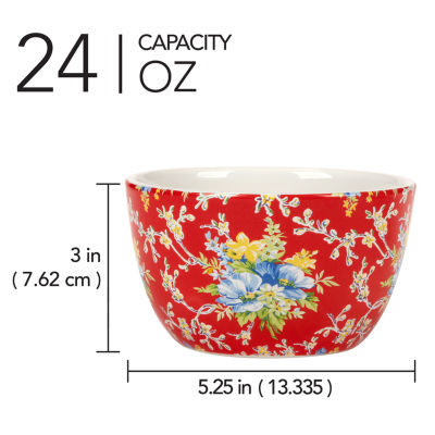 Certified International Blossom 4-pc. Earthenware Ice Cream Bowl