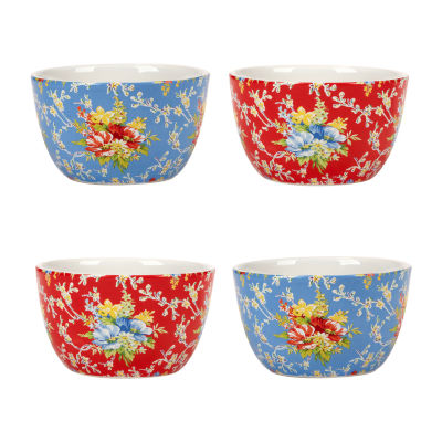 Certified International Blossom 4-pc. Earthenware Ice Cream Bowl