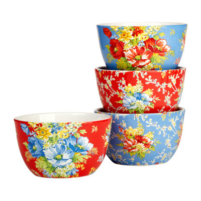 Certified International Blossom 4-pc. Earthenware Ice Cream Bowl