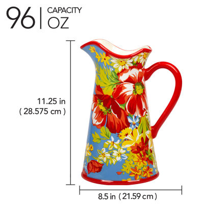 Certified International Blossom Serving Pitcher