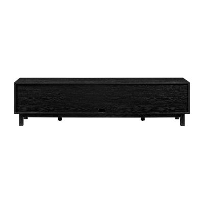 70" 2 Door Rattan TV Stand