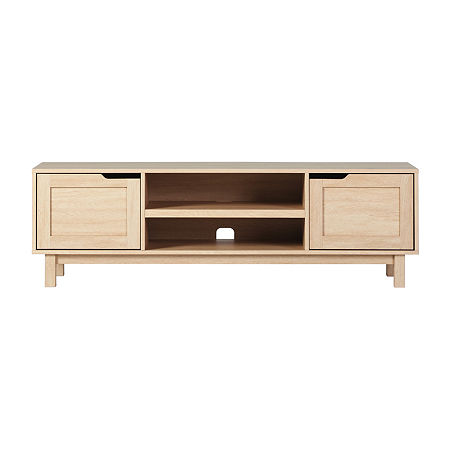 58 2 Door TV Stand, One Size, Beige