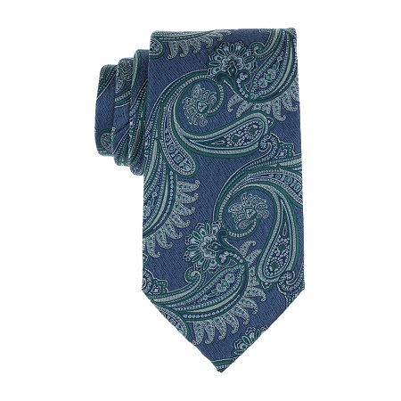 Stafford Wayne Paisley Tie, One Size, Green