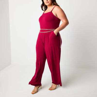 Bold Elements Sleeveless Jumpsuit-Plus