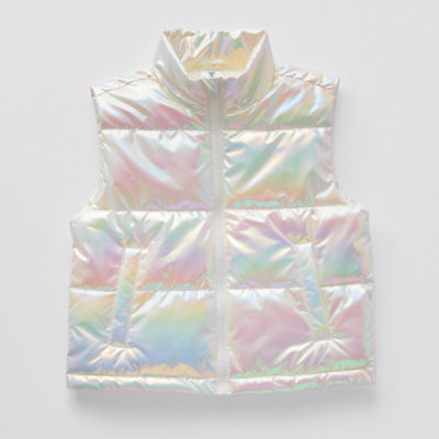Xersion Shiny Little & Big Girls Puffer Vests