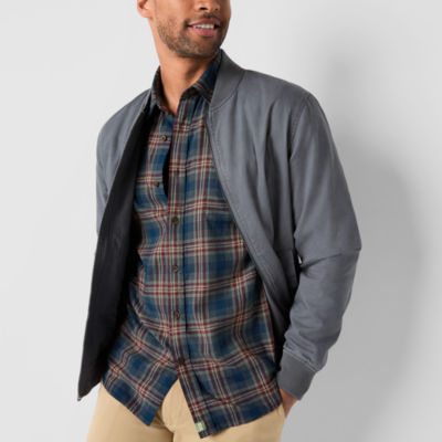 mutual weave Mens Regular Fit Long Sleeve Flannel Shirt