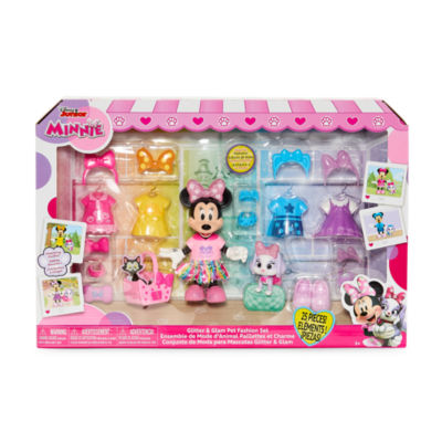 Disney Collection Glitter & Glam Pet Fashion Set Minnie Mouse Toy Playset