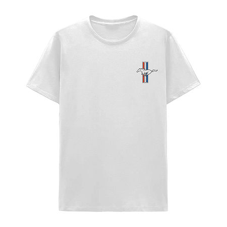 Mens Short Sleeve Regular Fit Graphic T-Shirt, X-large, White