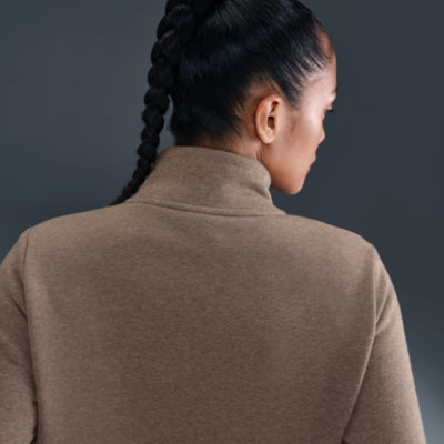 Nike Womens Mock Neck Long Sleeve Active Quarter-Zip Pullover