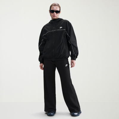 Nike Club Womens Wide Leg Mid Rise Fleece Sweatpant