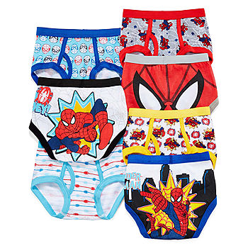 Marvel Spiderman Pixar Briefs Underwear Toddler Boys 2t3t 7-pack