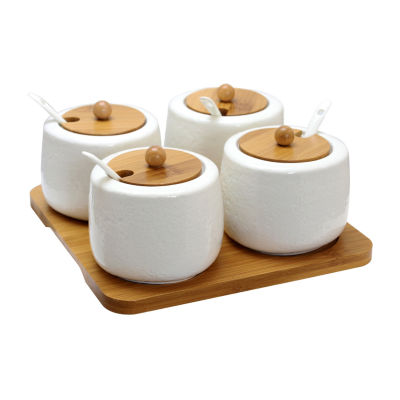 Elama 13-pc. Ceramic Condiment Jar