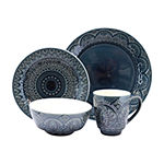 Elama Perta 16-pc. Stoneware Dinnerware Set