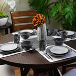 Elama Tahitian Grand 16-pc. Stoneware Dinnerware Set