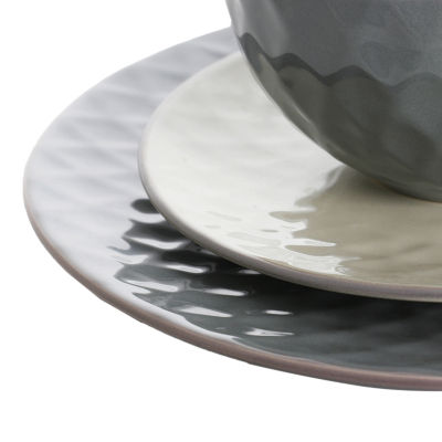 Elama Tahitian Pearl 16-pc. Stoneware Dinnerware Set