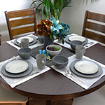 Elama Tahitian Pearl 16-pc. Stoneware Dinnerware Set