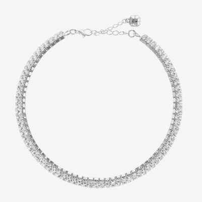 Jewelry Silver Tone 12 Inch Choker Necklace, Color Silvertone JCPenney