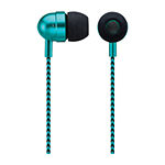 Memorex Voice Assistant Bluetooth Earbuds with Fabric Cord