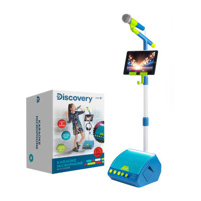 Discovery Kids Toy Microphone with Stand and Tablet Holder LED 1014122