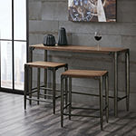INK+IVY Caden Industrial Counter Table and Stool Set