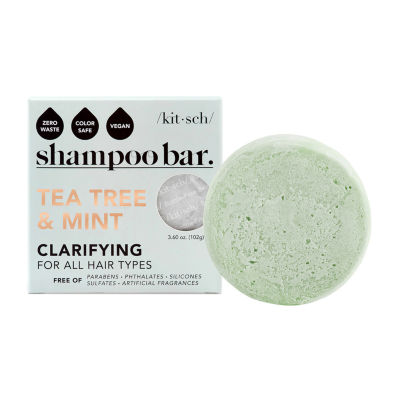 Kitsch Tea Tree Mint Clarifying Shampoo Bar, Color Bright Green JCPenney