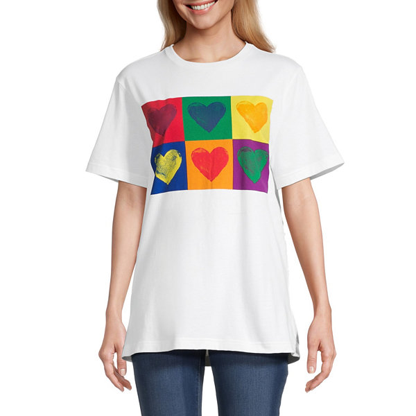 Hope & Wonder Pride Unisex Adult Crew Neck Short Sleeve Regular Fit Graphic T-Shirt