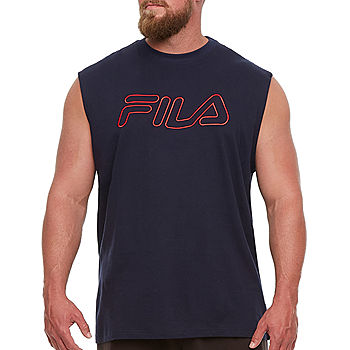 Mens and Tall Round Sleeveless Muscle T-Shirt