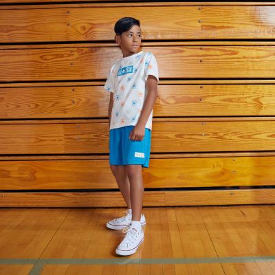 Converse Big Boys Crew Neck Short Sleeve Graphic T-Shirt