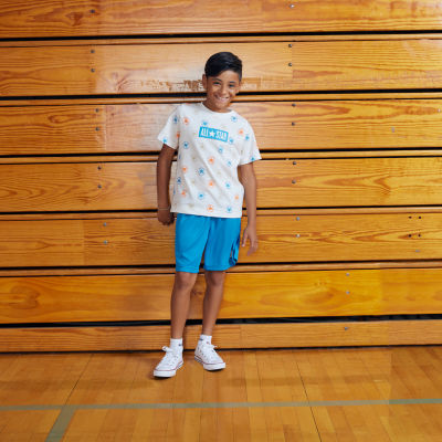 Converse Big Boys Crew Neck Short Sleeve Graphic T-Shirt