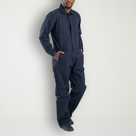 Berne Deluxe Unlined Mens Long Sleeve Workwear Coveralls, Xx-large, Blue