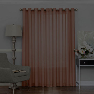 Eclipse Liberty Grommet Top Sheer Single Curtain Panels