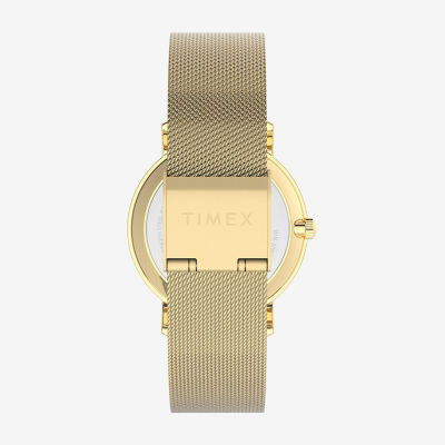 Timex Transcend Womens Gold Tone Stainless Steel Bracelet Watch Tw2v52300vq