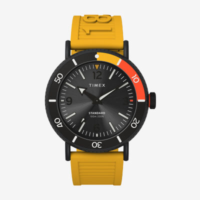 Timex Standard Peanuts Mens Yellow Strap Watch Tw2v71600vq