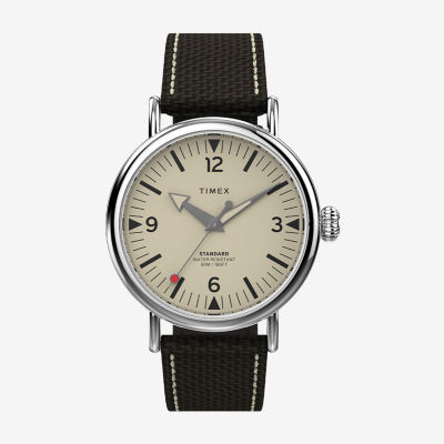 Timex Standard Mens Brown Strap Watch Tw2v44100vq