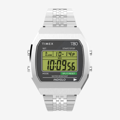 Timex Unisex Adult Silver Tone Stainless Steel Bracelet Watch Tw2v74200yb