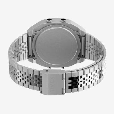 Timex Unisex Adult Silver Tone Stainless Steel Bracelet Watch Tw2v74200yb