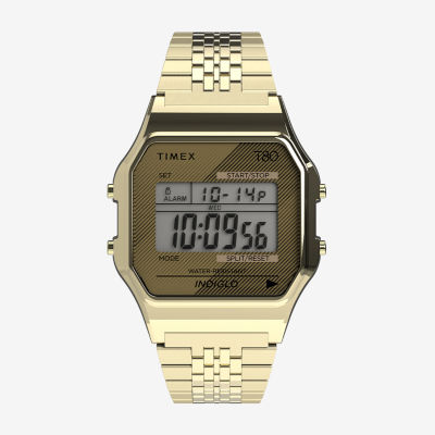 Timex Unisex Adult Gold Tone Stainless Steel Bracelet Watch Tw2r79200yb