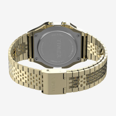 Timex Unisex Adult Gold Tone Stainless Steel Bracelet Watch Tw2r79200yb